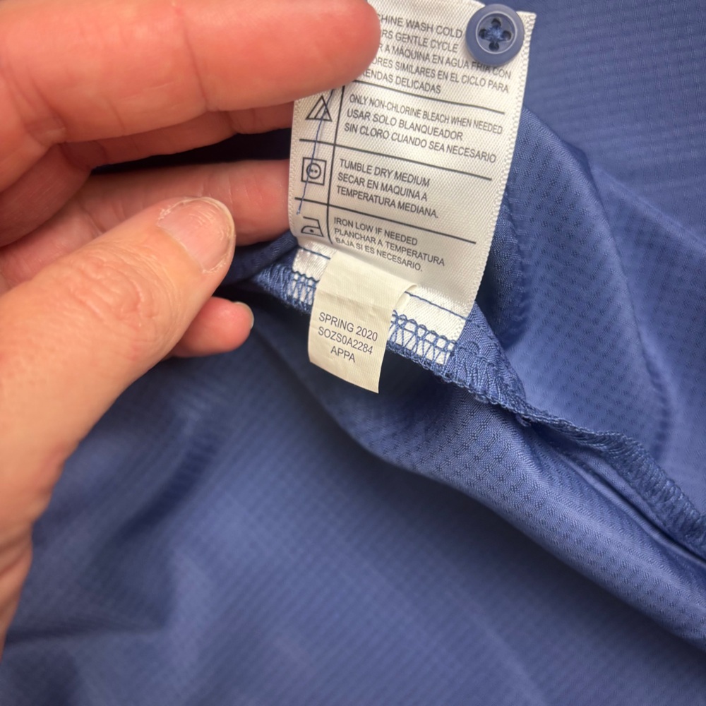 KILLIK Men’s Blue Short Sleeve Button Up Fishing Shirt UPF 40 Moisture Wick - M - Picture 7 of 7